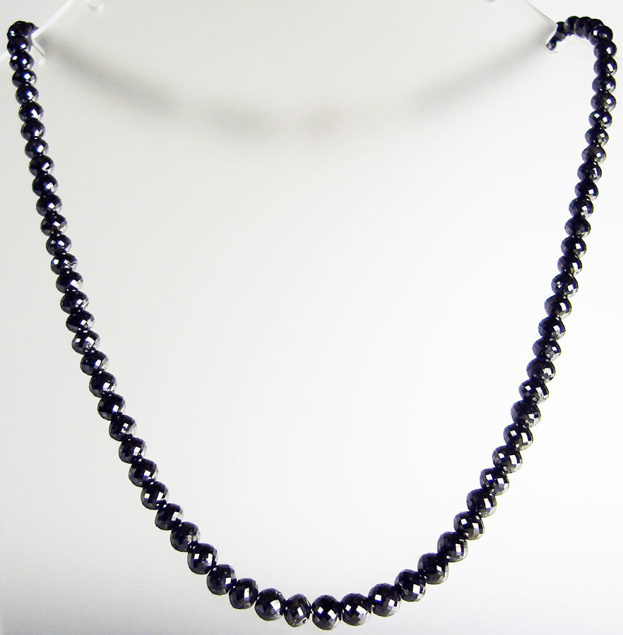 107ct black diamond necklace