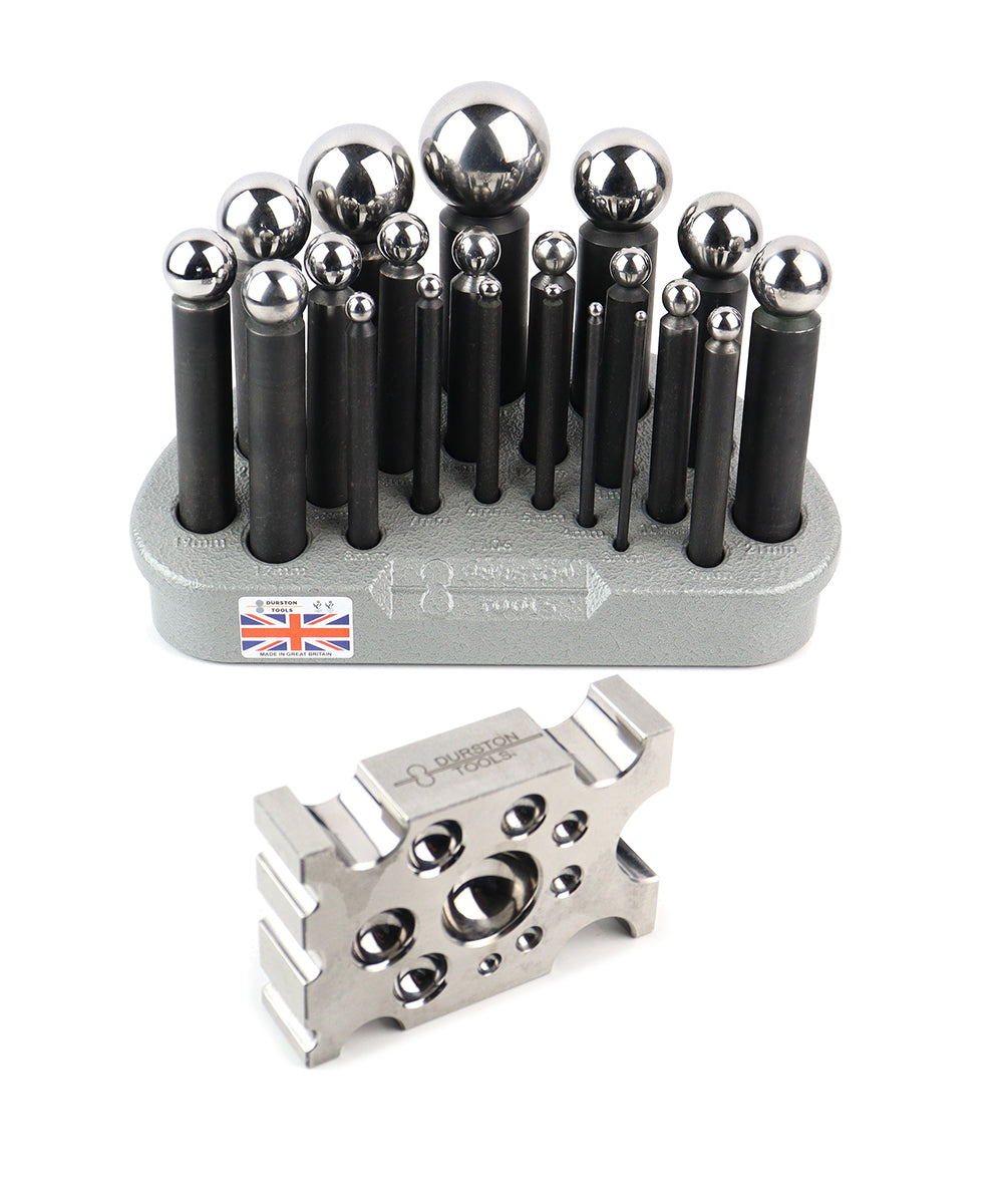 21 Punch Dapping Set With Forming Block