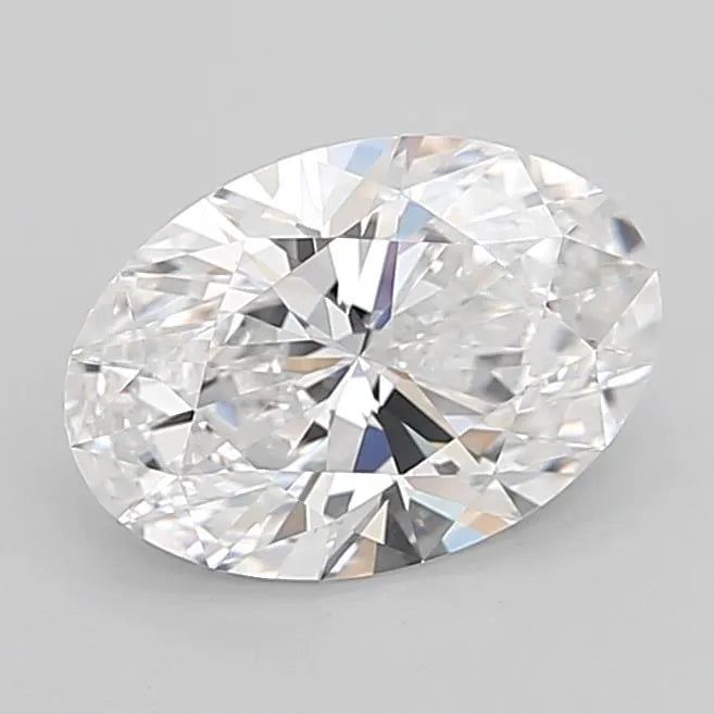 3.40ct Oval Lab Grown Diamond (Colour D, Clarity IF, Cut EX, IGI Certified)
