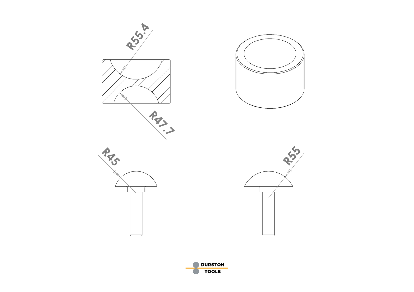 Doming Punch Extra Large Set 95 & 110