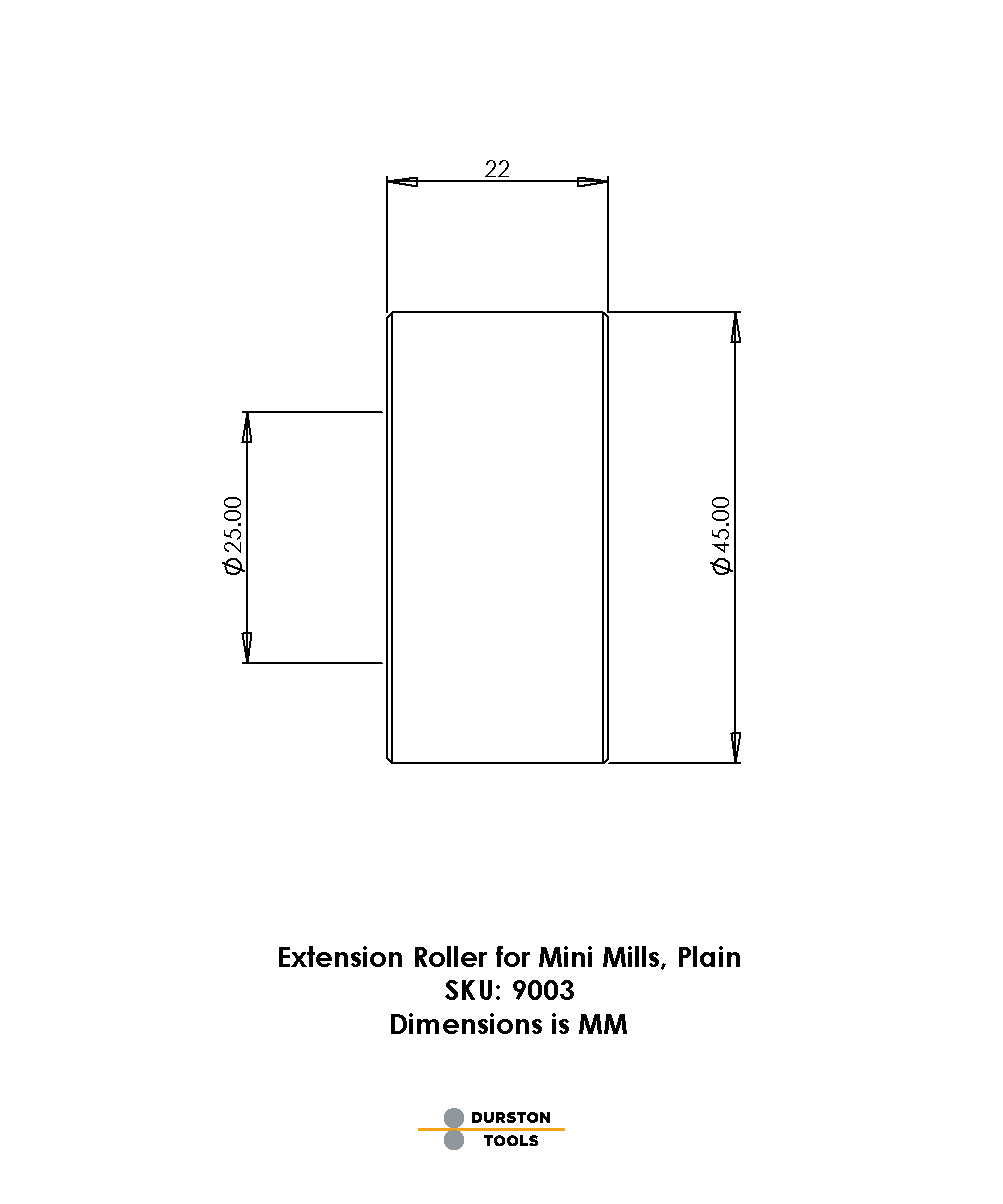 Extension Roller Plain for Mini Mills