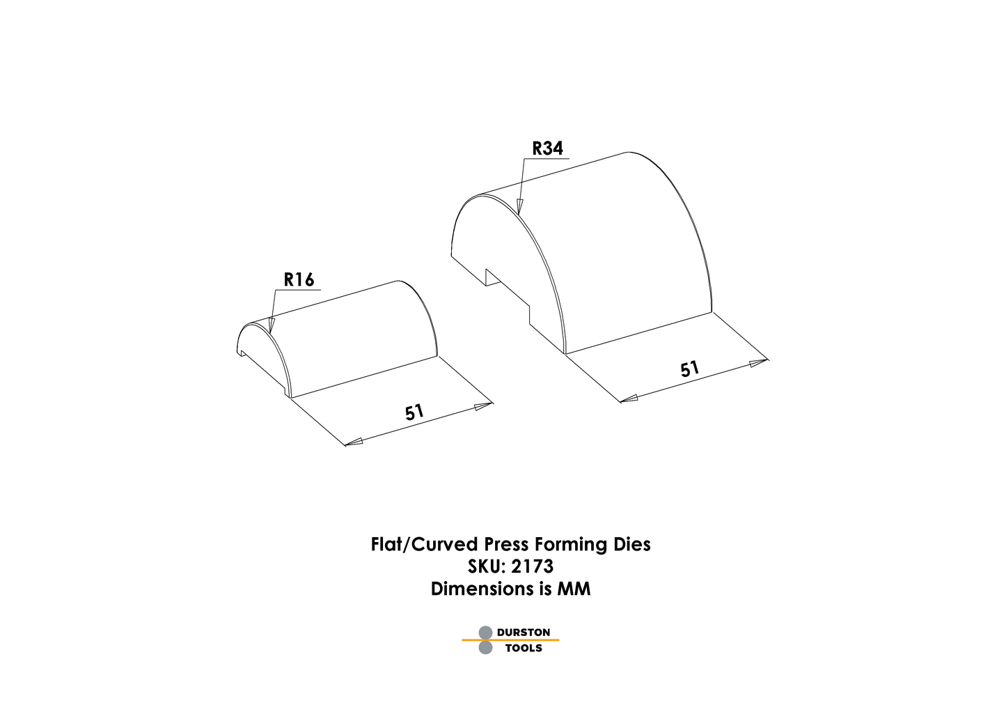 Flat/Curved Press Forming Dies