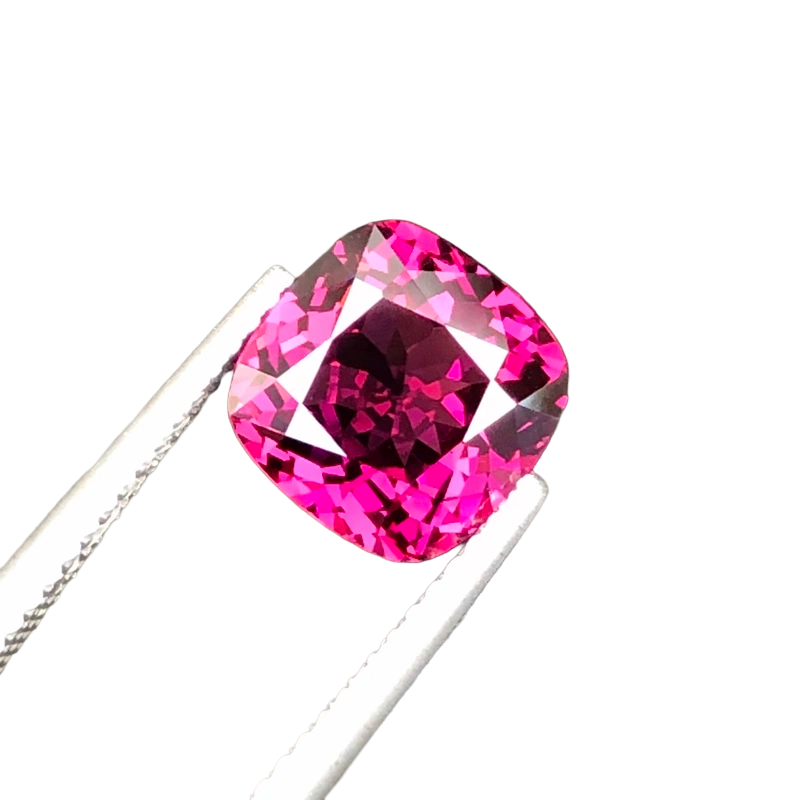 3.54 CT Natural Umbalite Garnet Gemstone Cushion Shape From Tanzania Unheated