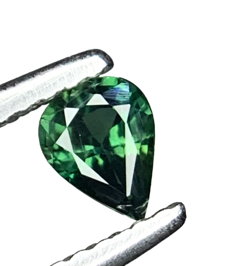 0.34 Carat Natural Unheated Sapphire - Parti Green