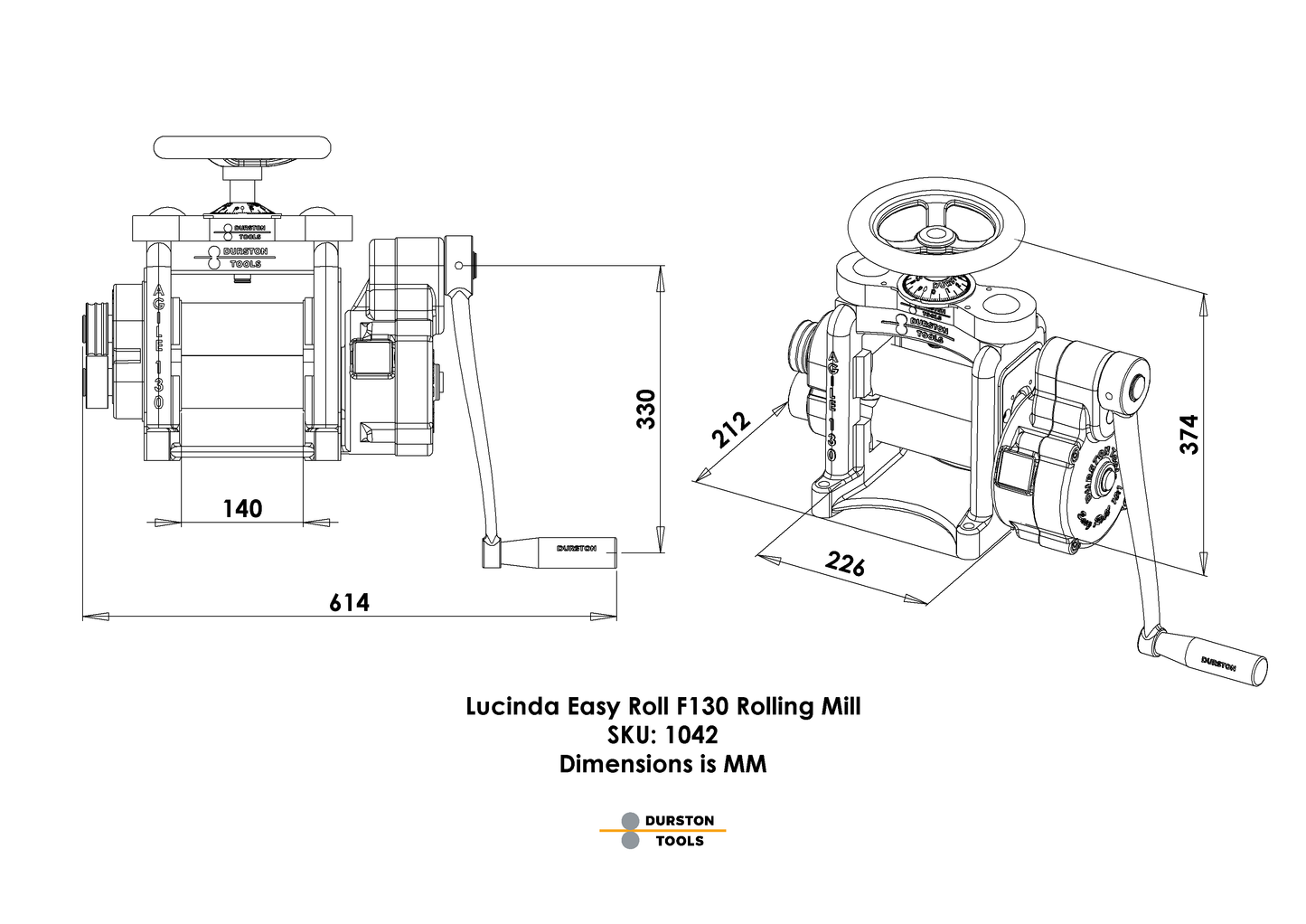 Lucinda Easy Roll F130 Rolling Mill