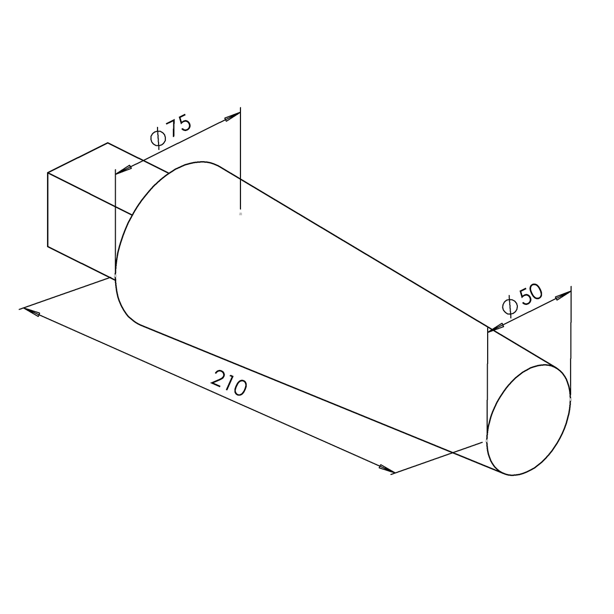 Round Mandrel With Tang