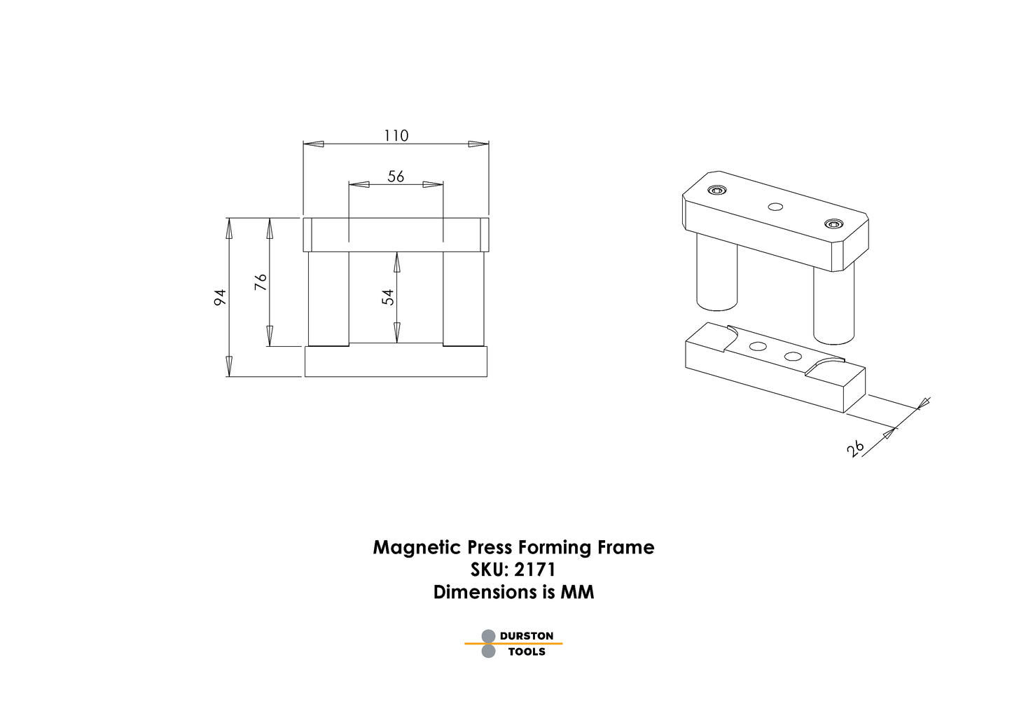 Magnetic Press Forming Frame