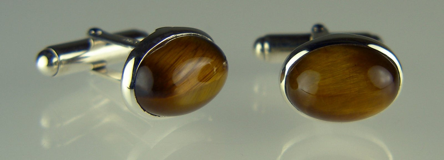 Tigers Eye Cufflink