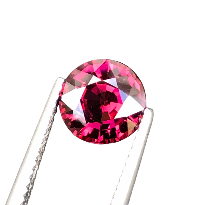 2.54 CT Natural Umbalite Garnet Gemstone Round Shape From Tanzania Unheated