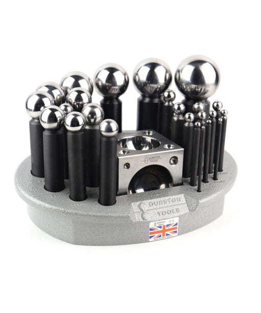 24 Punch Dapping Set with Square Block and Storage Tray