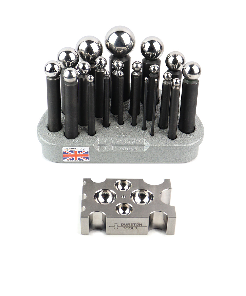 21 Punch Dapping Set With Forming Block