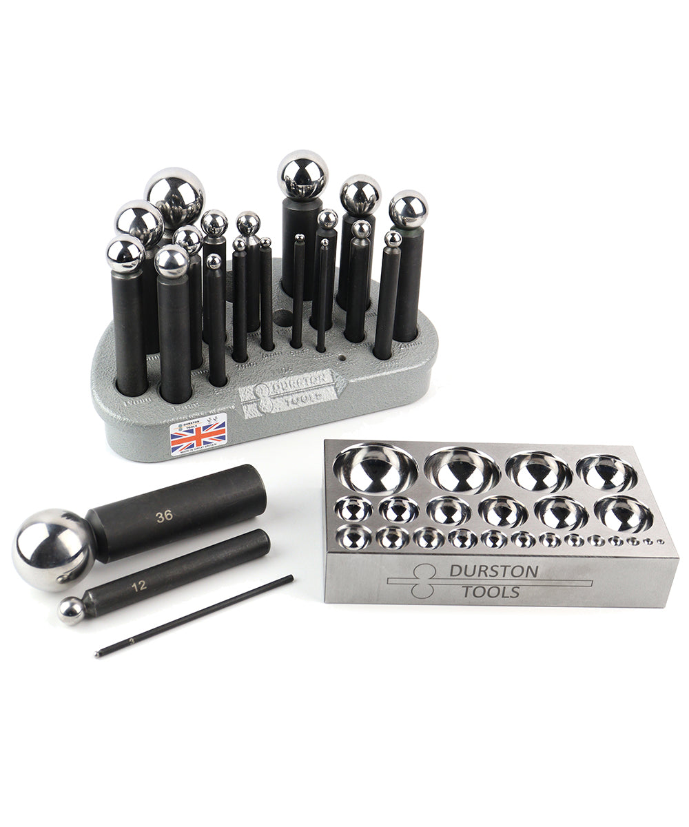 21 Punch Dapping Set With Flat Block