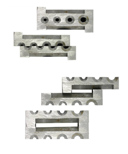 Multi Shape Adjustable Ingot Mould, 4 Hole, 80mm High