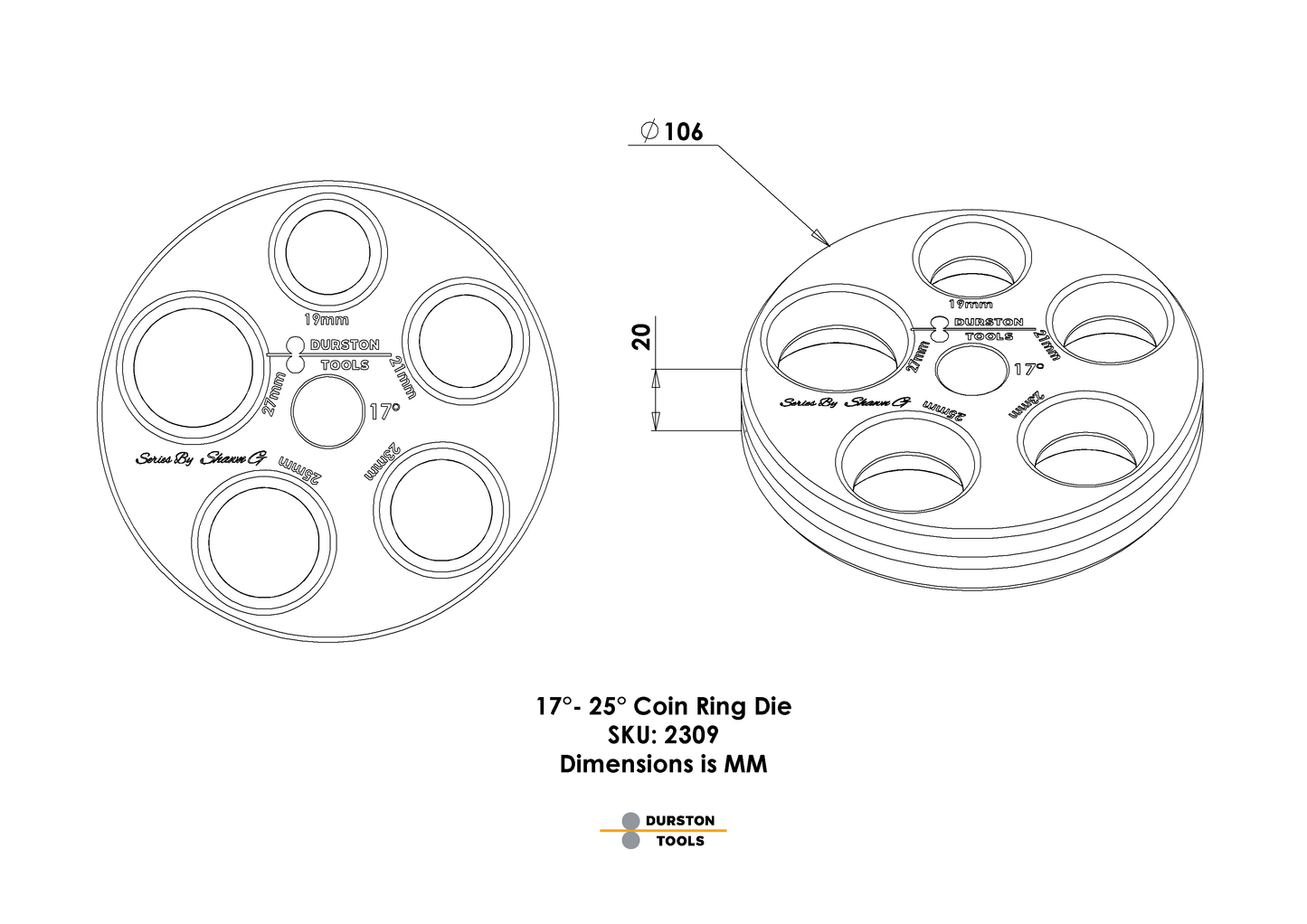 Coin Ring Reducer Plate – Set of 3