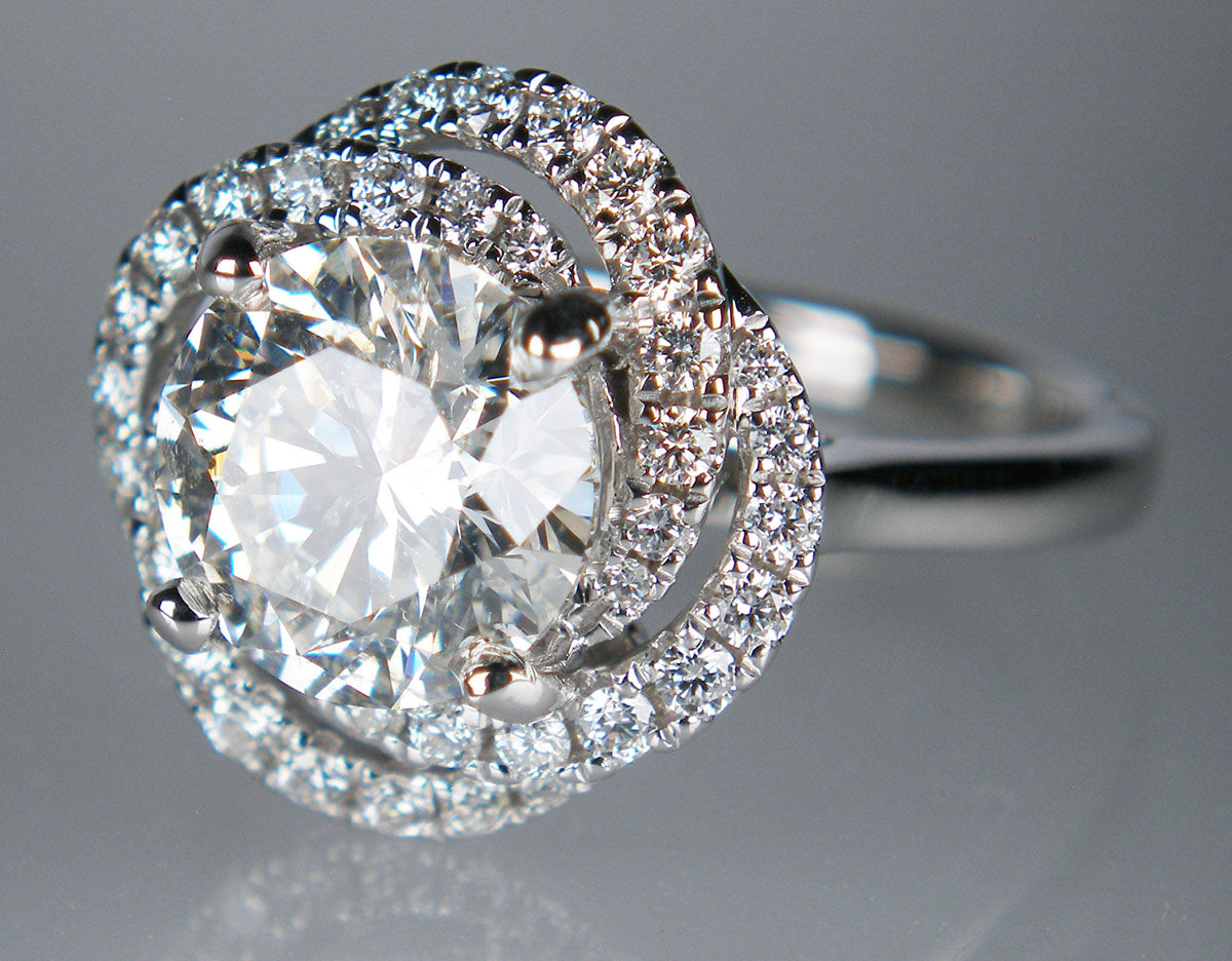 2.52ct round brilliant cut diamond ring