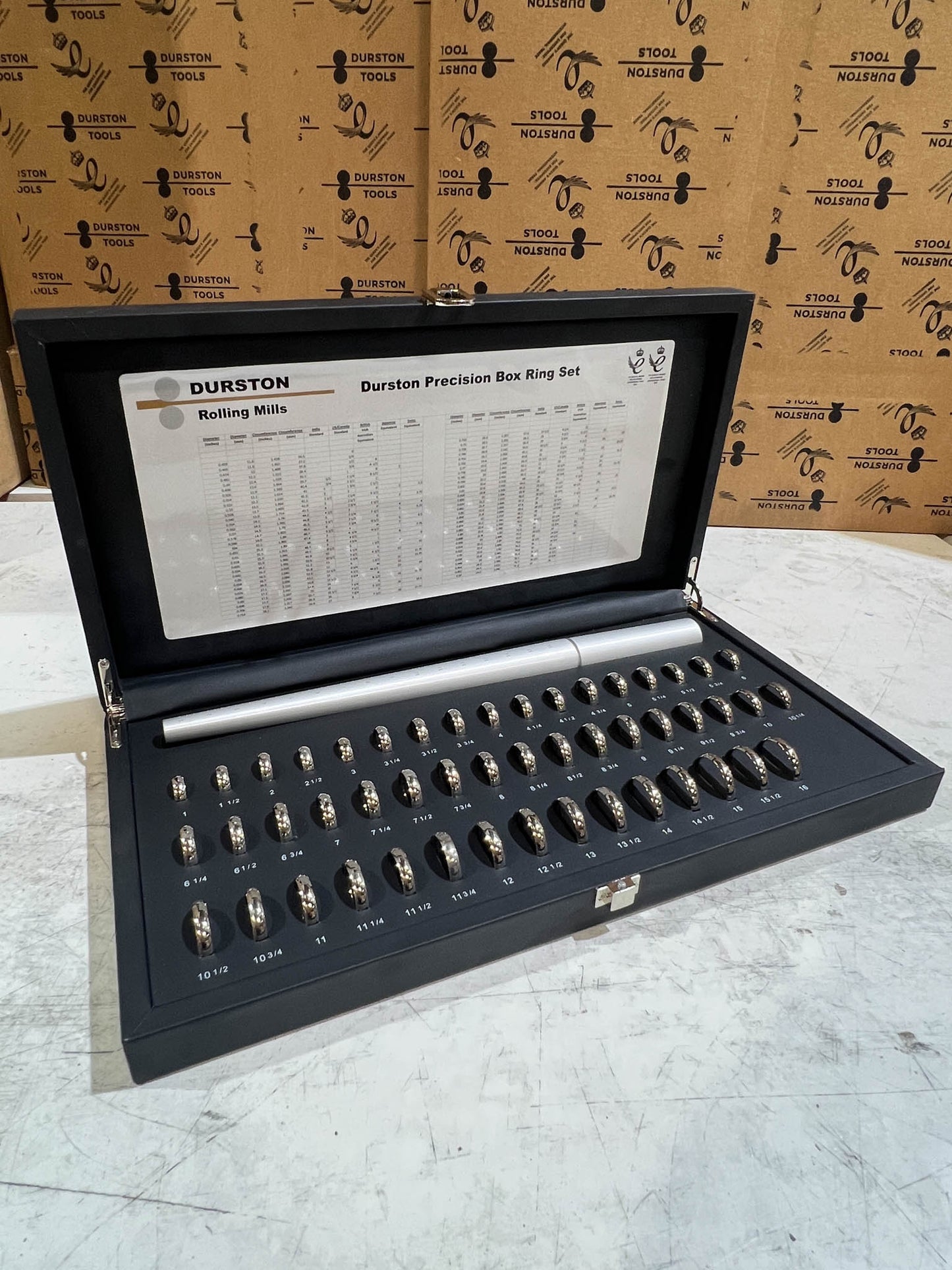 PrecisionFit™ Showroom Boxed Ring Sizing Set (USA Quarter Sizes 1-16) – Ex Display