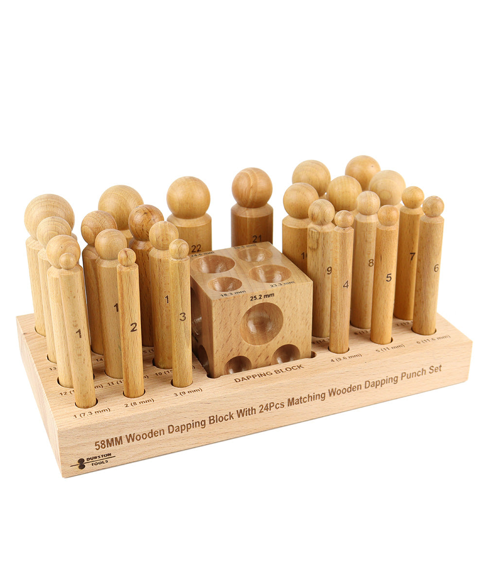 Wooden Dapping Set 24pc