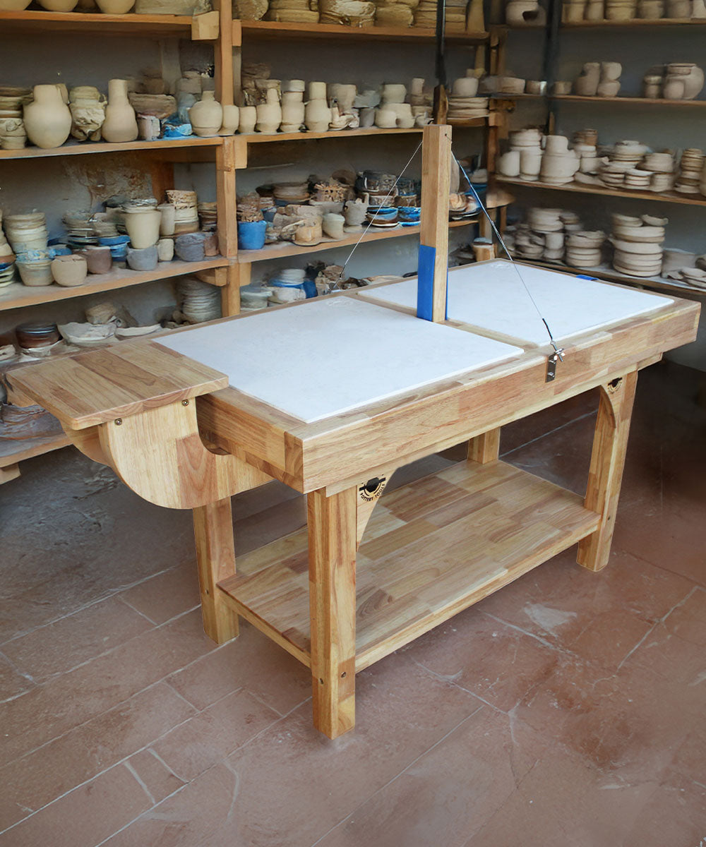 Double Pottery Wedging Table