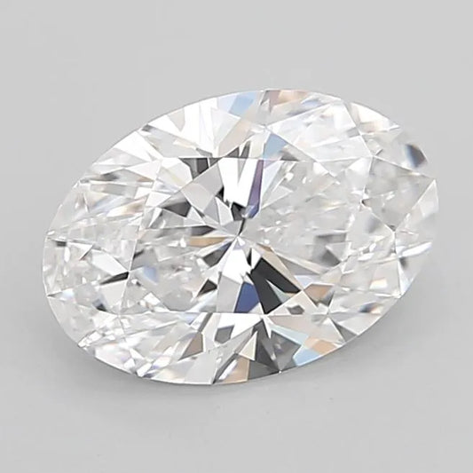 3.40ct Oval Lab Grown Diamond (Colour D, Clarity IF, Cut EX, IGI Certified)