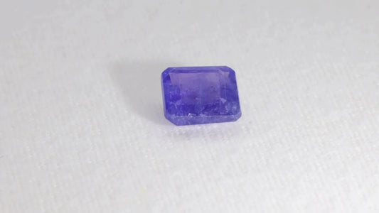 3.56ct Square Natural Tanzanite (Colour Blue, Clarity Moderately Included, Cut Faceted)