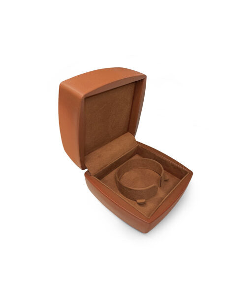 Genuine Leather Bracelet Box – Brown
