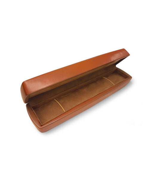 Genuine Leather Necklace Box – Brown