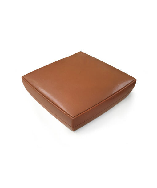 Genuine Leather Jewellery Set Box – Brown