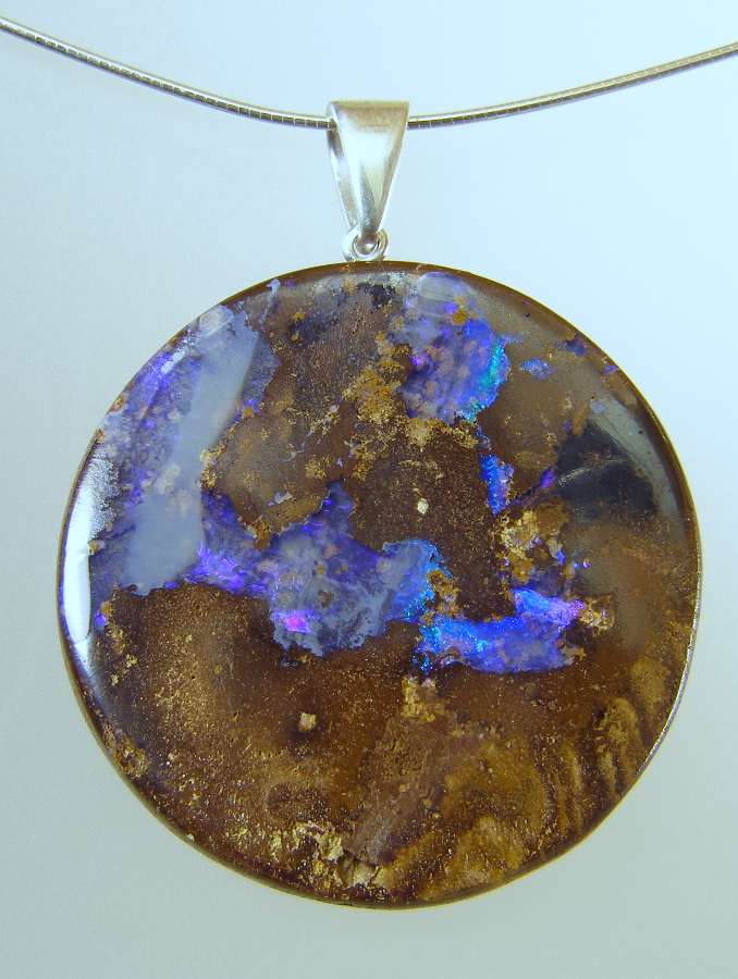 Boulder opal pendant