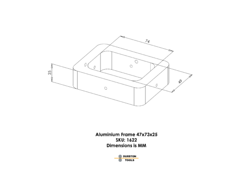 Aluminium Frame 47 x 73 x 25