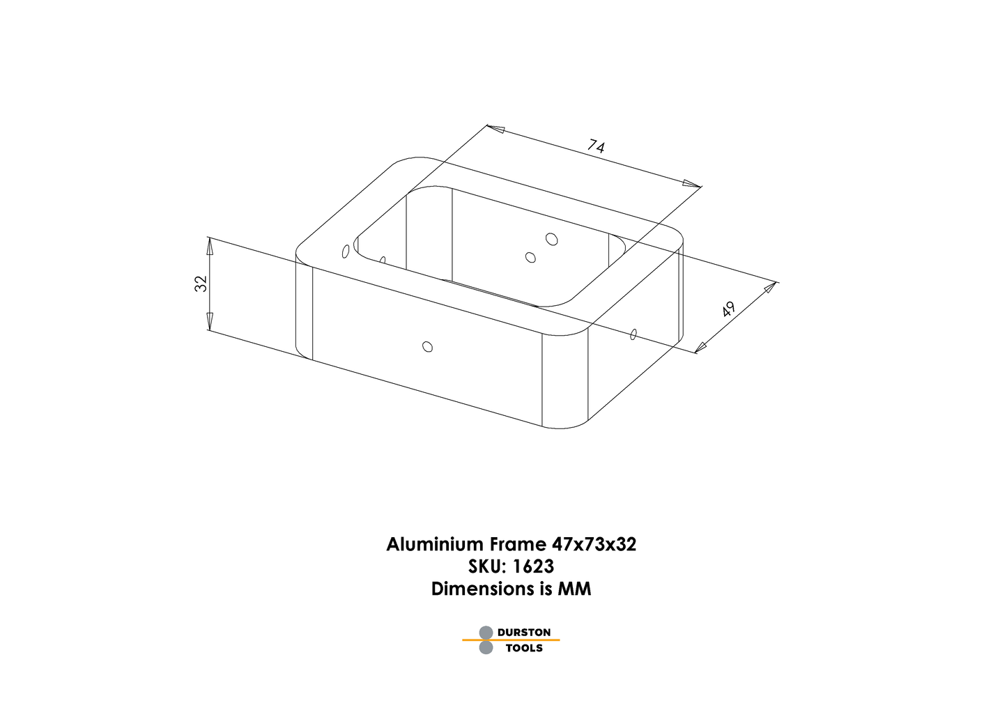 Aluminium Frame 47 x 73 x 32