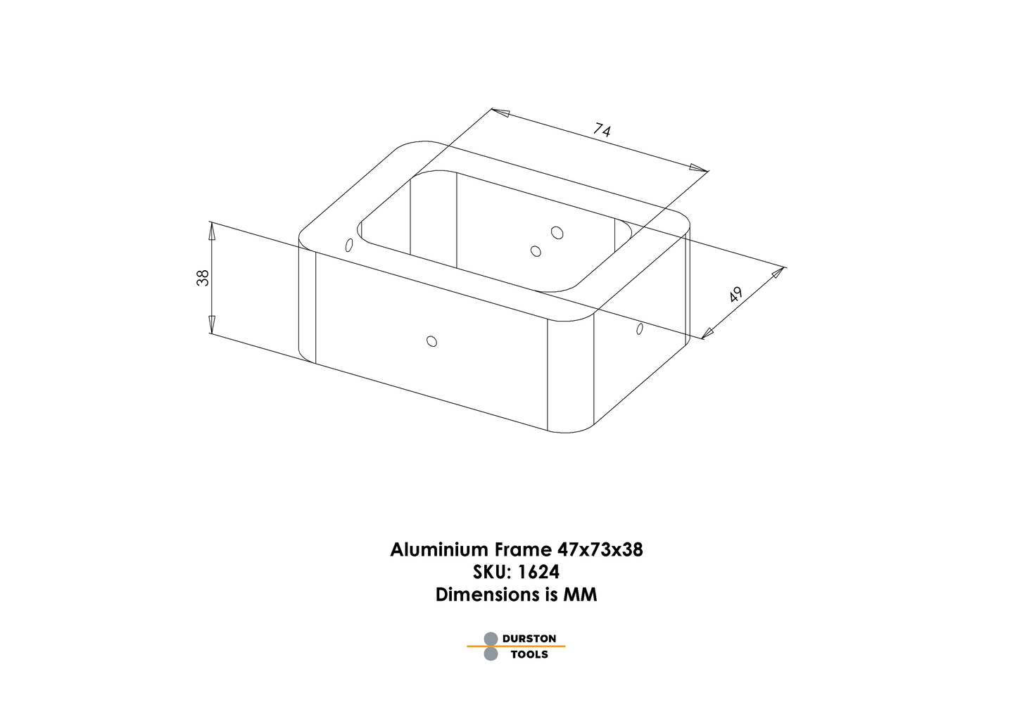 Aluminium Frame 47 x 73 x 38