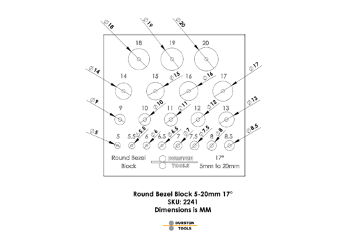 Bezel Block – Round 5-20mm 17°