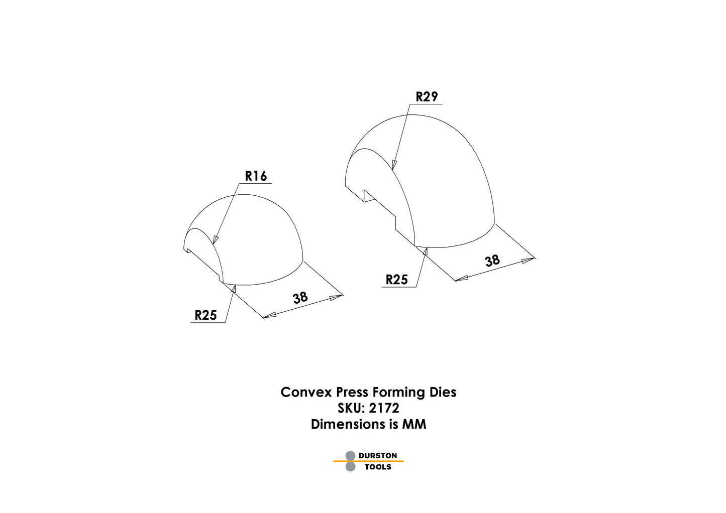 Convex Press Forming Dies