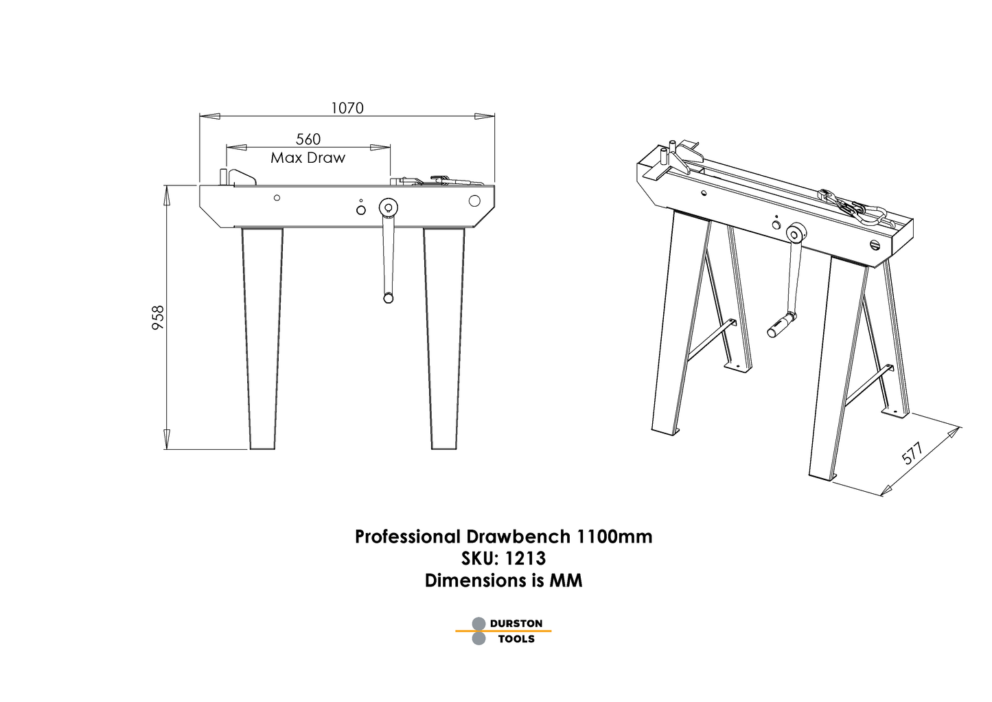 Durston Drawbench – 1100mm