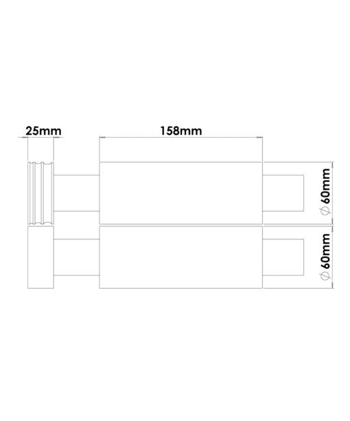 Set of replacement Double D4 Flat Rolls