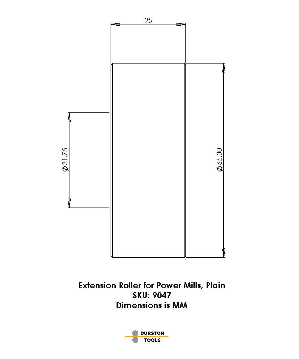 Extension Roller Plain for Power Mills