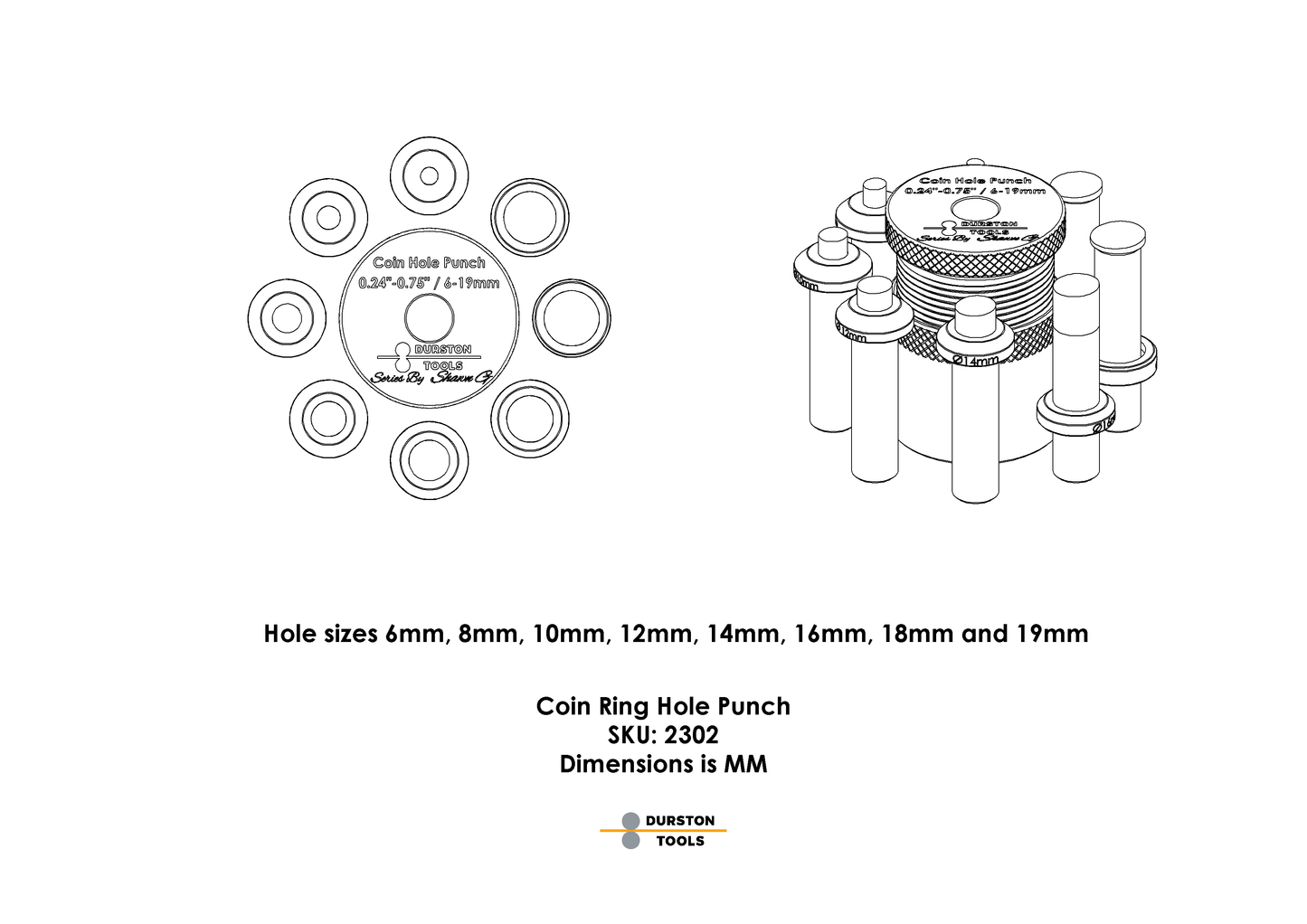 Coin Ring Punch Set