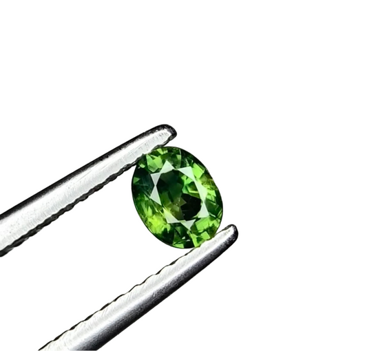 0.45 Carat Natural Unheated Parti Green Sapphire