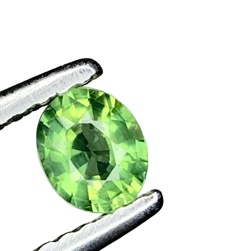 0.40 Carat Natural Unheated Green Sapphire