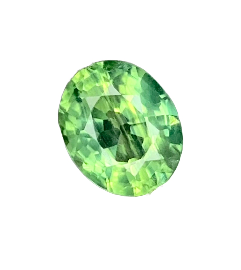 0.48 Carat Natural Unheated Green Sapphire