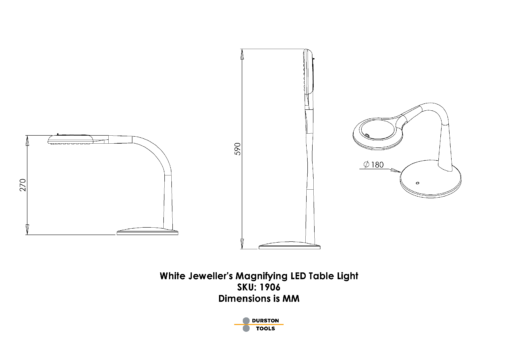 Jeweller’s Magnifying LED Table Lamp