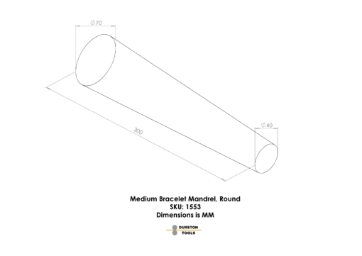 Medium Bracelet Mandrel Round 40-70mm