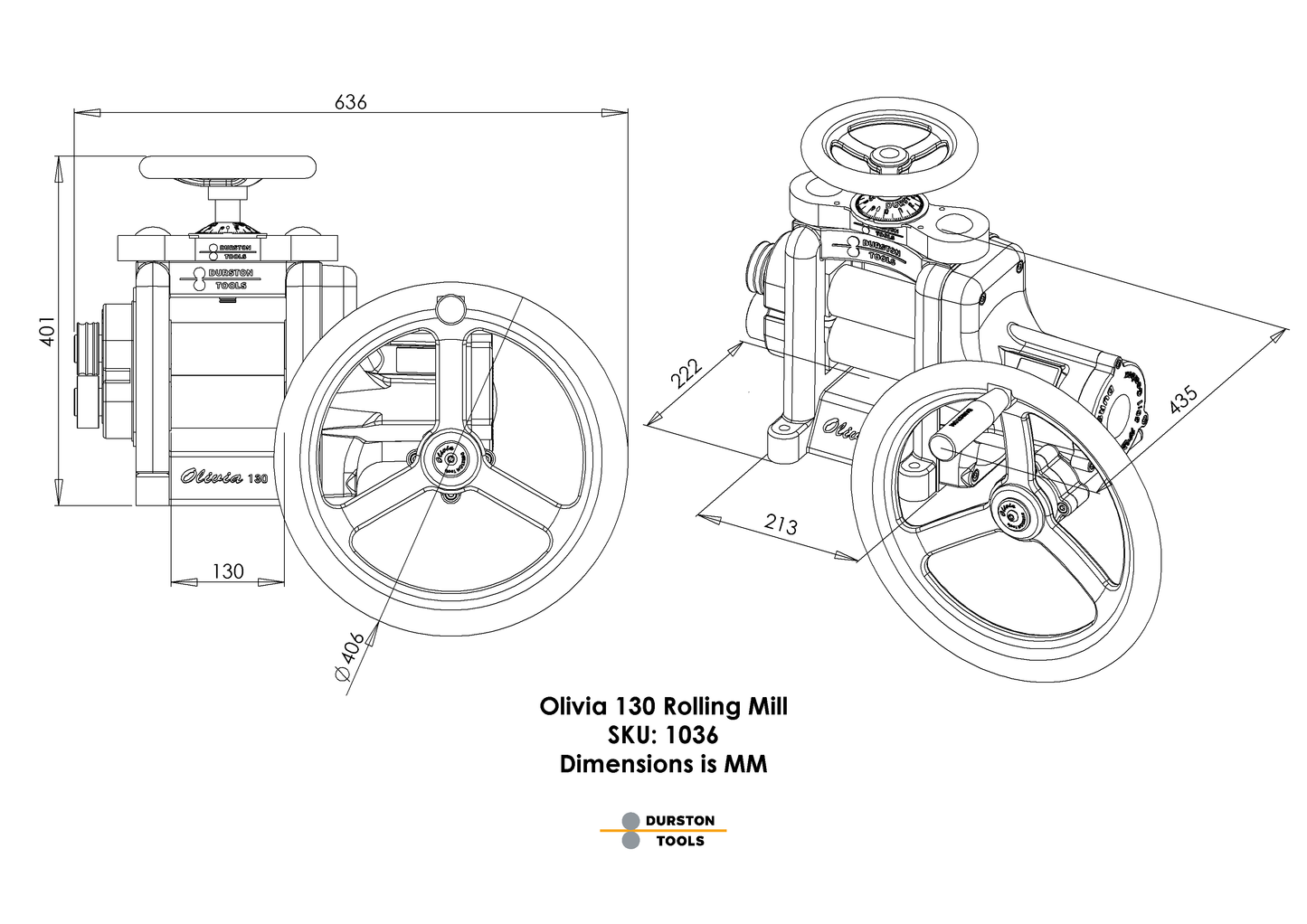 Olivia™ C130 Rolling Mill – Factory Special