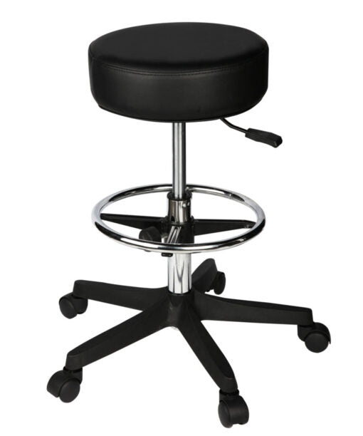 Padded Jeweller’s Stool with Footrest