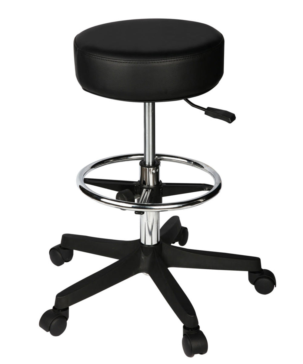 Padded Jeweller’s Stool with Footrest
