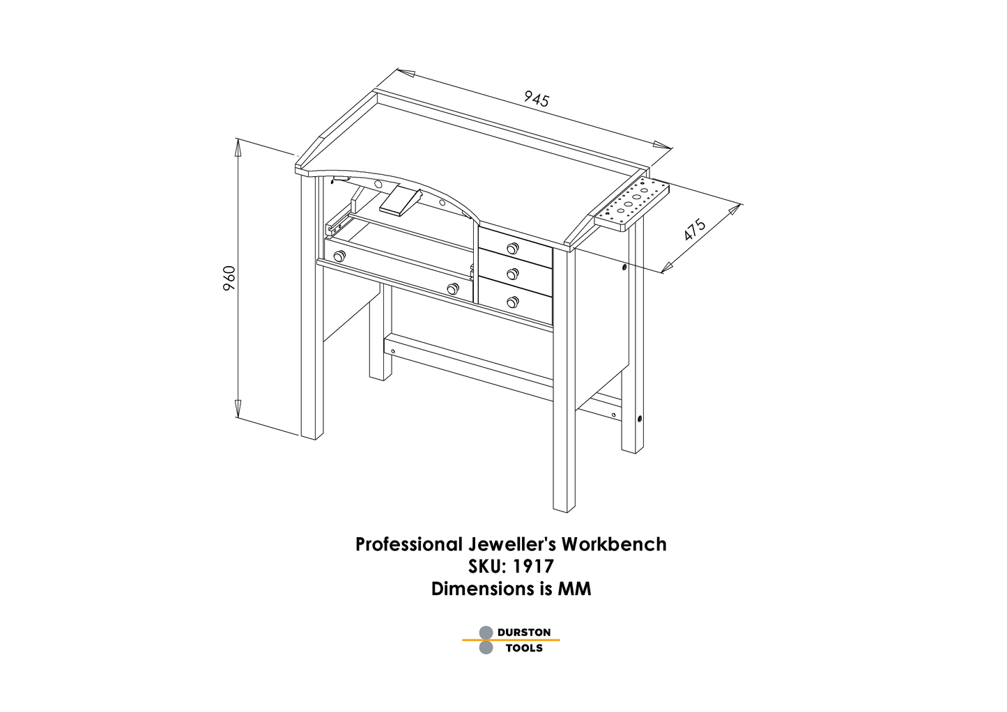 Professional Jeweller’s Workbench – Damaged Packaging