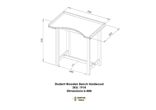 Student Wooden Bench Hardwood