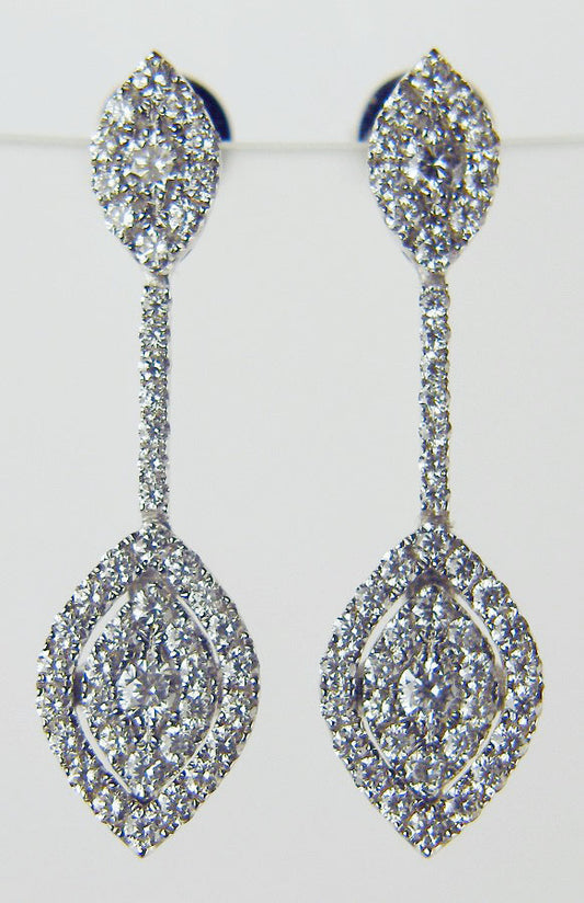 Delicate diamond drop earrings