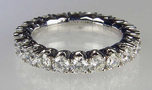 Expanding range diamond eternity ting