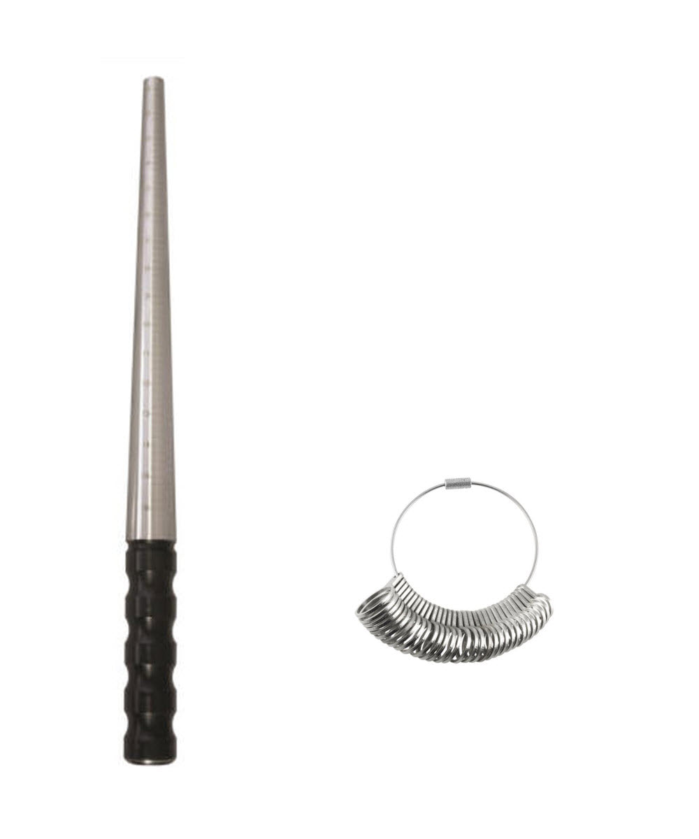 PrecisionFit™ Aluminium Marked Ring Mandrel & 32 Ring Set (UK Sizes A-Z 6)